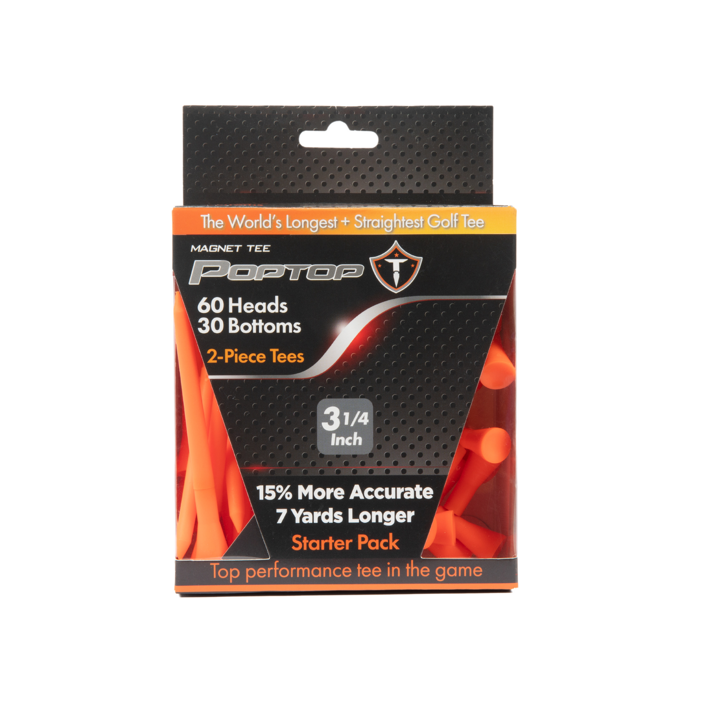 2-Piece Magnet Golf Tees | 60 Pack